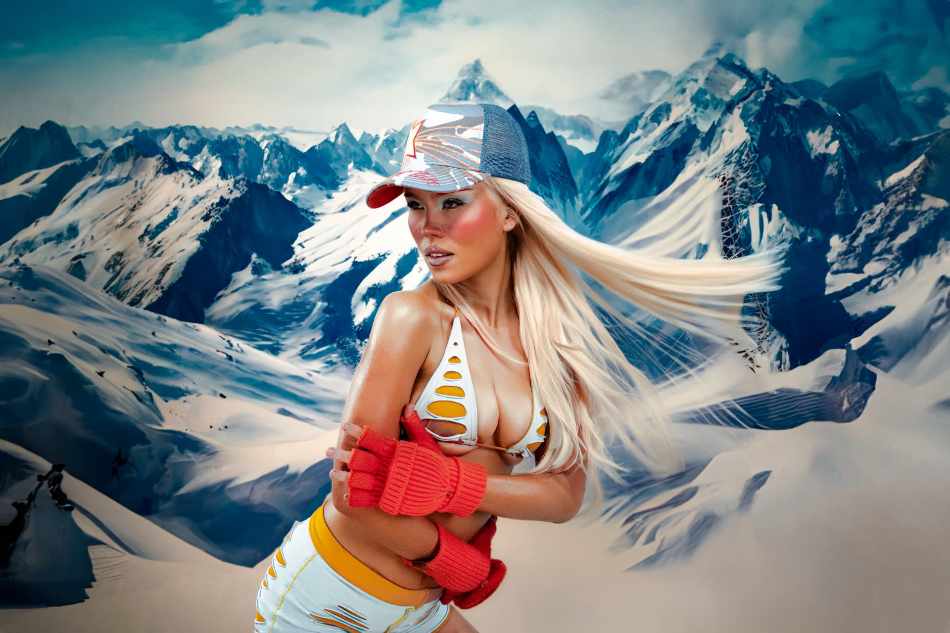 Tit4Tat — alpine portrait with windswept blonde hair